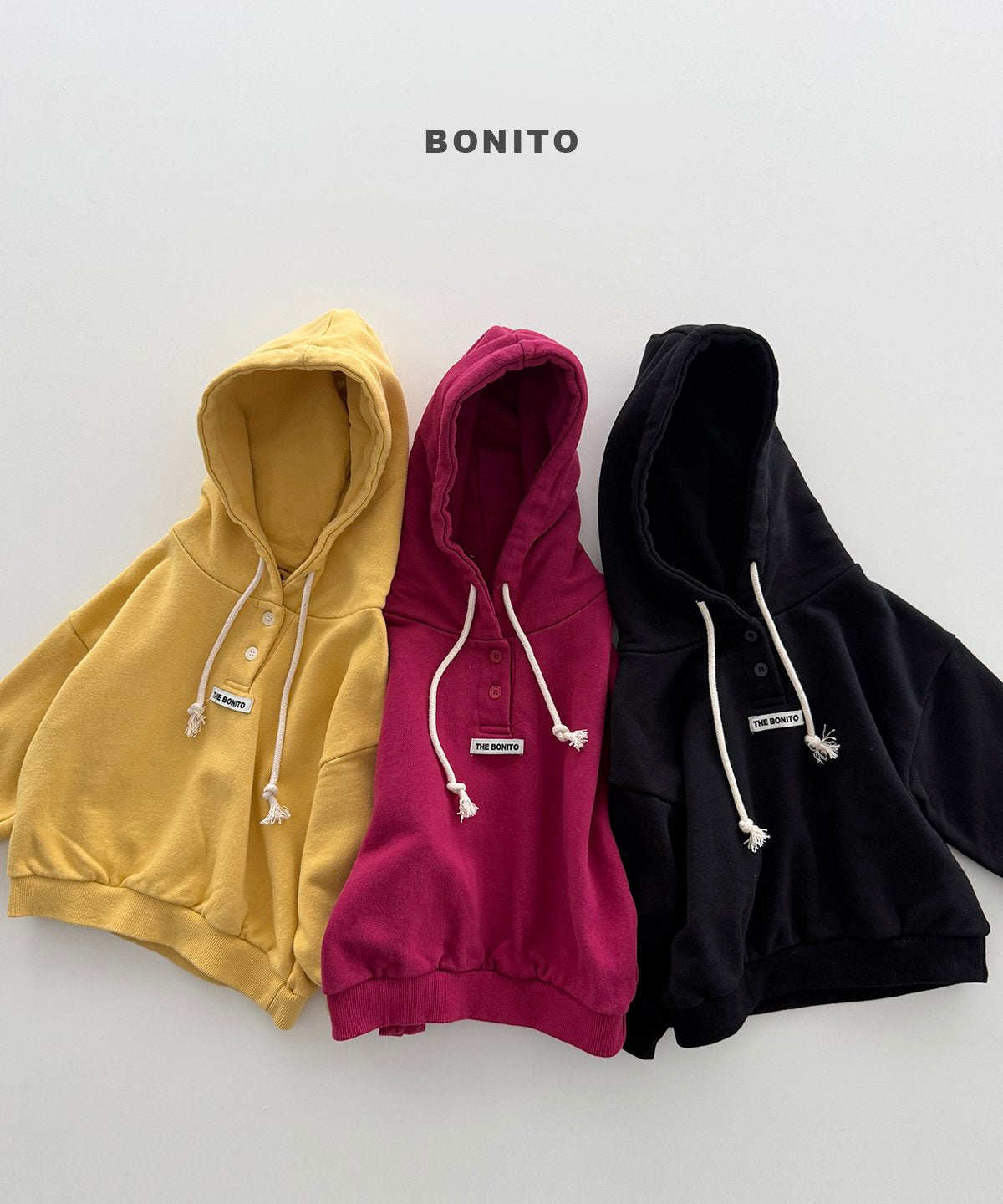 bonito henley hoodie (~80-140cm)