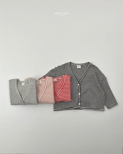 HAROHARO Milk STV neck cardigan (85-140cm)