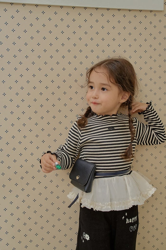 momoann ribbed long tee (90-130cm)