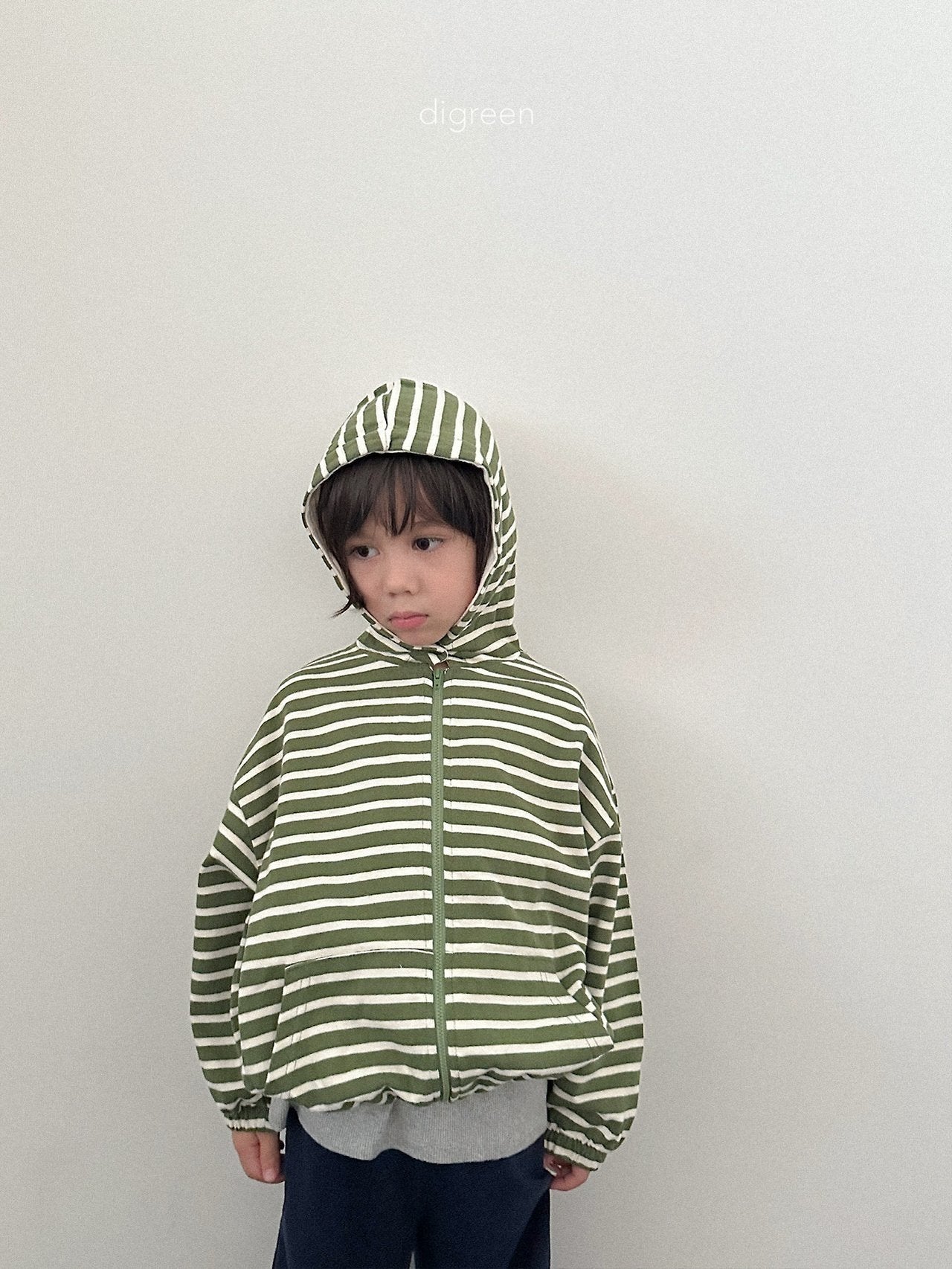 digreen candy hood zip up (85-130cm)