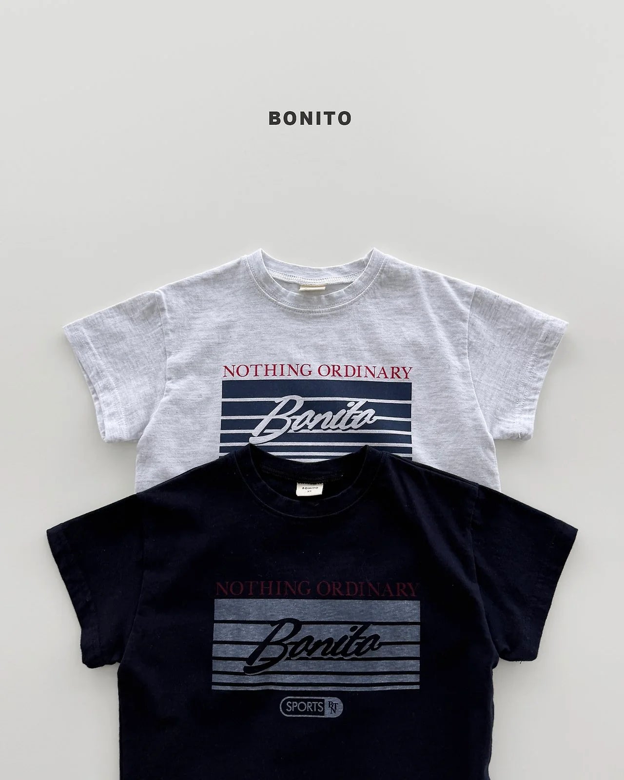Bonito ordinary tee (Bebe & kids & adult )
