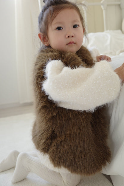 mimi market fur vest (70-85cm)