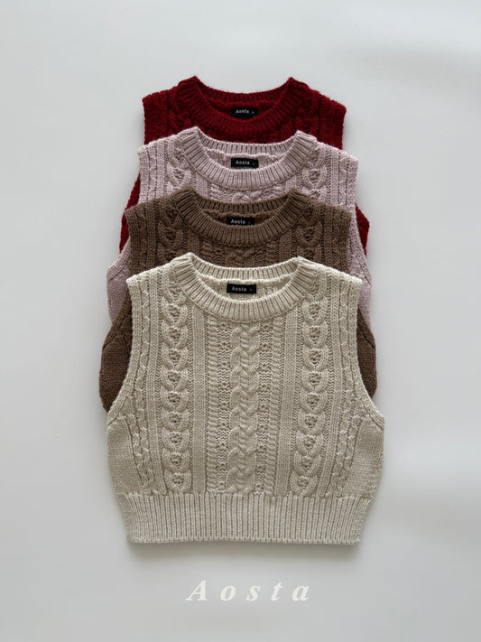 Aosta knit vest (~80-115cm)