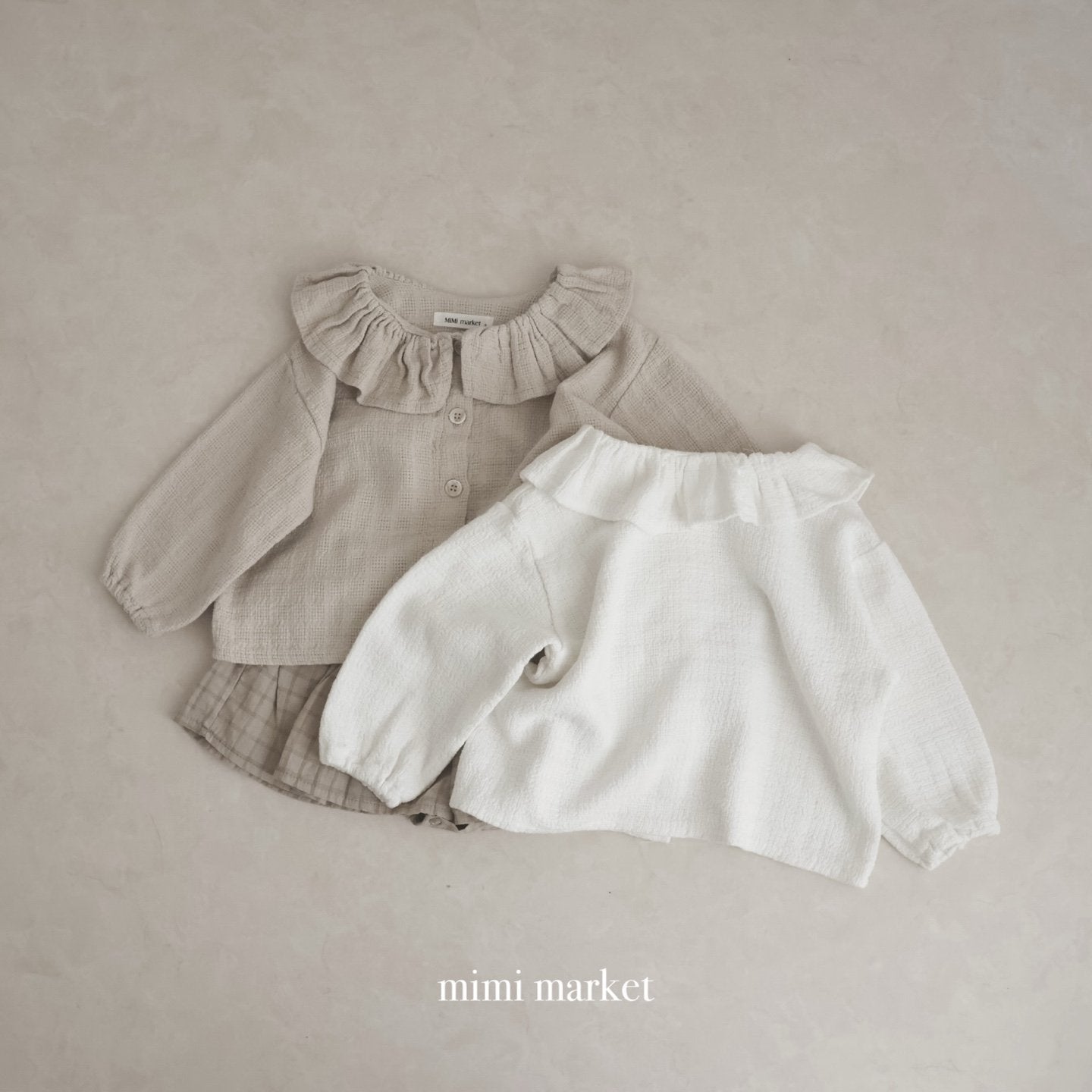 mimi market ringer frill shirt (75-90cm)