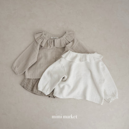 mimi market ringer frill shirt (75-90cm)