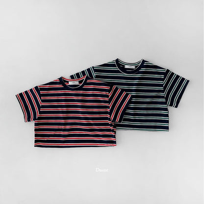 Dsaint 紅綠條紋Tee (80-148cm)
