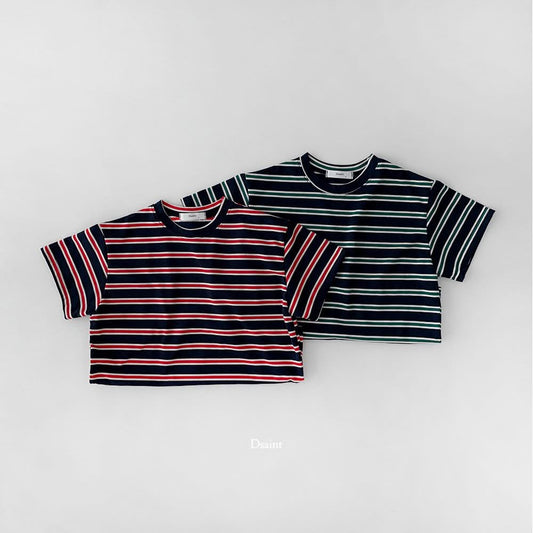 Dsaint 紅綠條紋Tee (80-148cm)