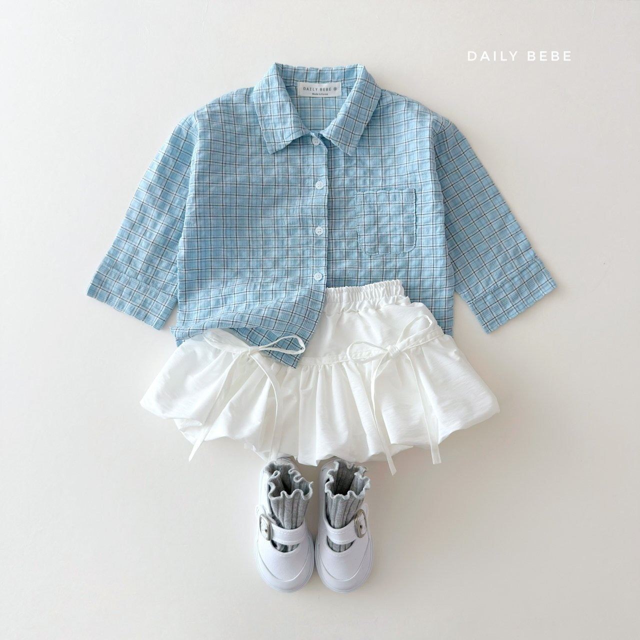 DAILYBEBE check shirt (75-145cm)