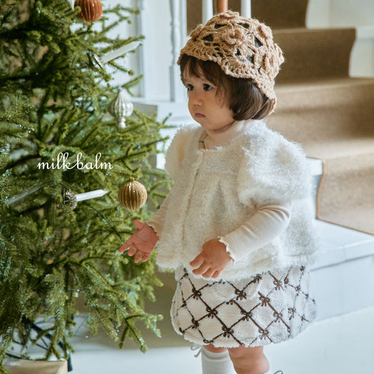 milkbalm boucle cardigan (75-125cm)