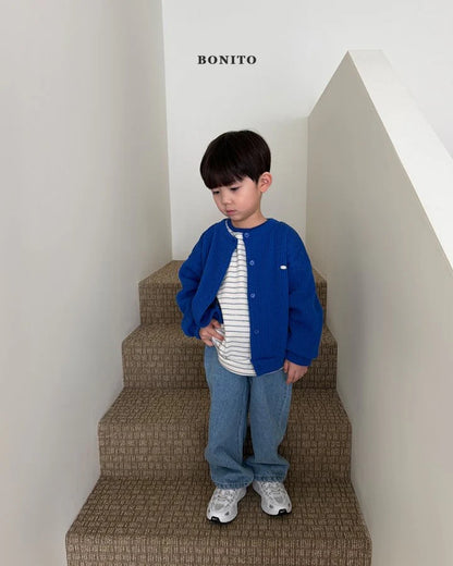 Bonito Stripe Ribbed T (~80-140cm)