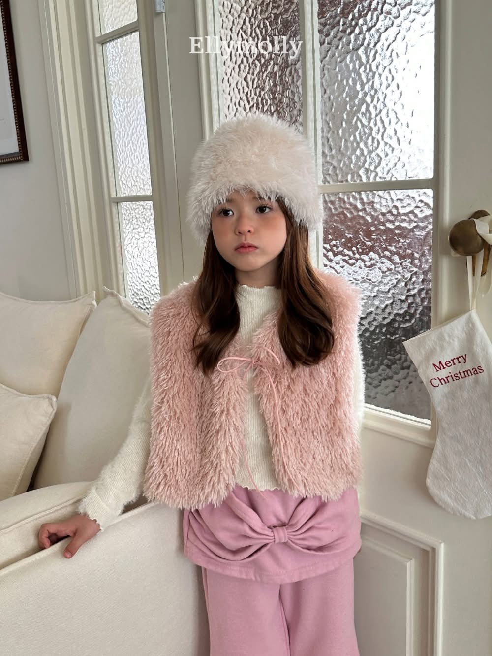 EllyMolly 毛絨絨背心外套 (90-125cm)