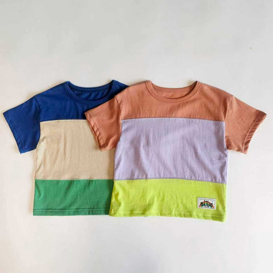 1st 色彩撞色Tee (~93-137cm)