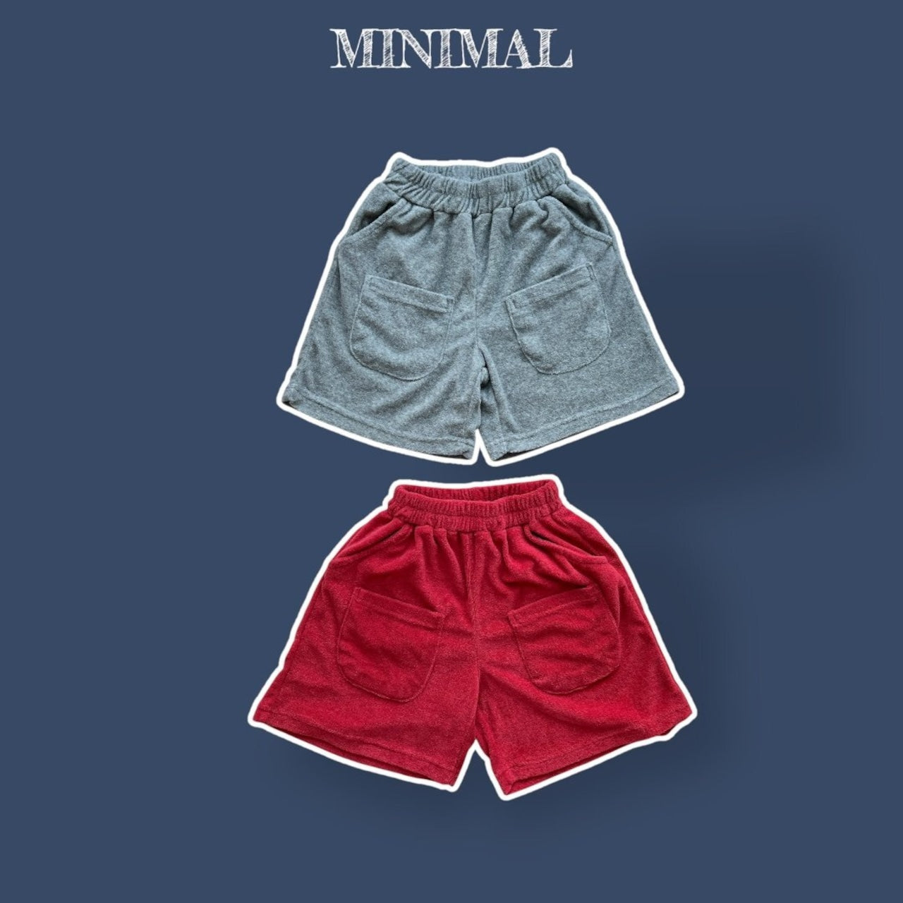 Minimal Terry pocket halfpants (85-140)