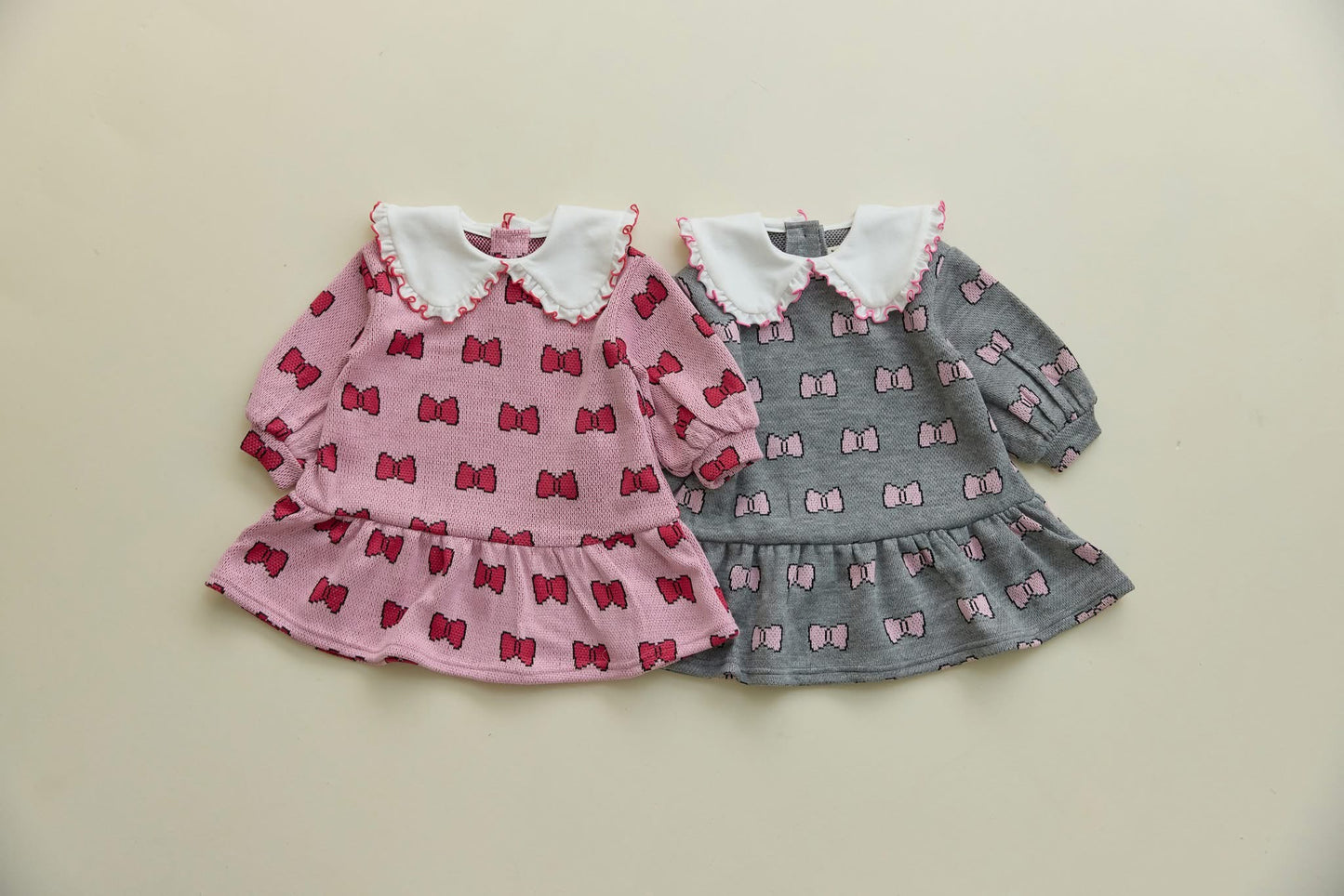 Orangemom 大翻領蝴蝶結連衣裙 (95-140cm)