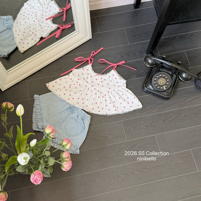 ninibello heart frill denim pants (80-130cm)