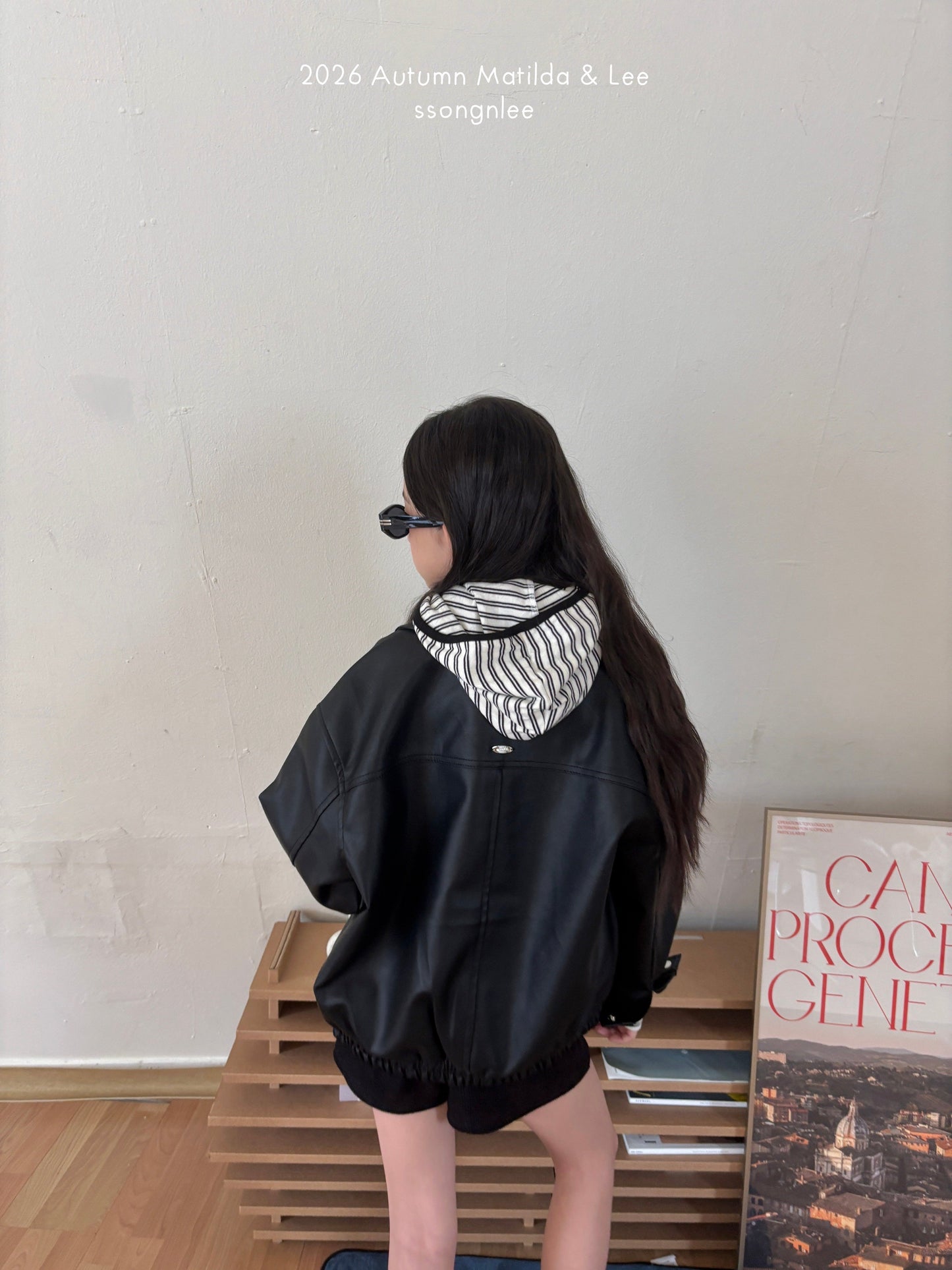 matilda&lee leather blouson (85-165cm)