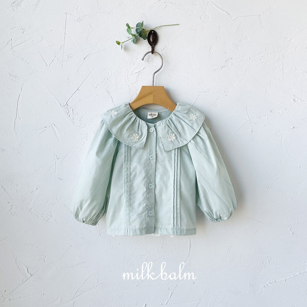 milkbalm jasmine pintuck blouse (75-125cm)