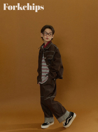 FORKCHIPS union roll up pants (95-160cm)