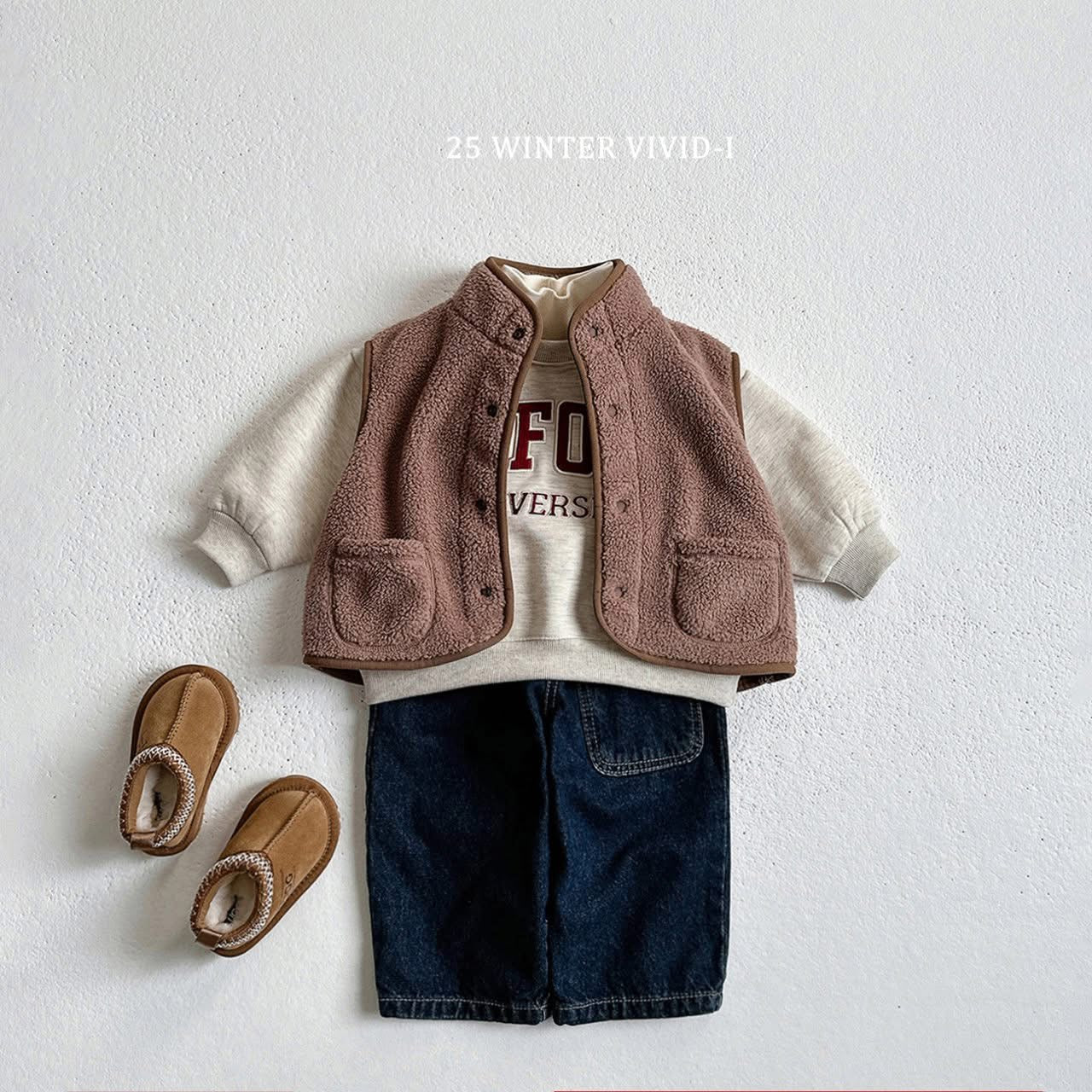 Vivid 微高領泰迪背心 (75-135cm)