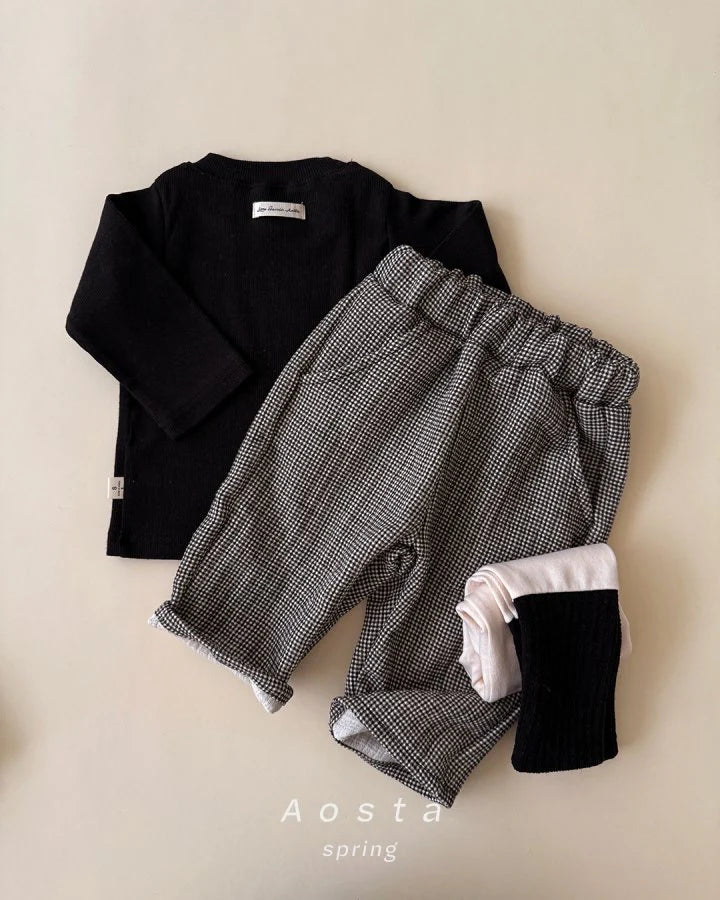 Aosta Check Pants  (70-110cm)