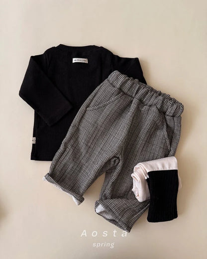 Aosta Check Pants  (70-110cm)