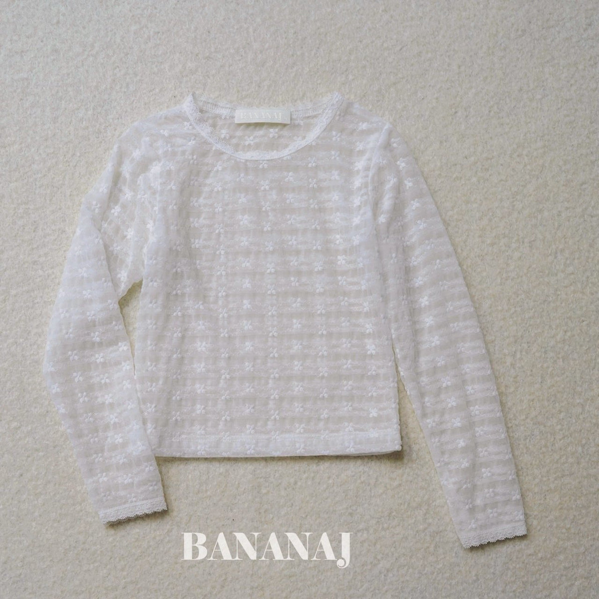 BANANAJ rhythm flower lace t (80-135cm)