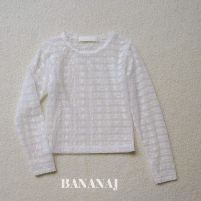 BANANAJ rhythm flower lace t (80-135cm)