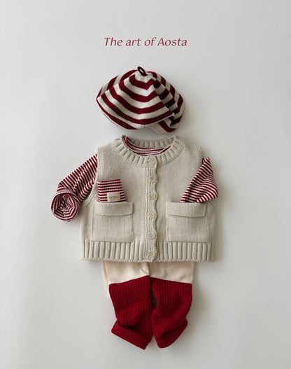 Aosta knit cookie vest (~70-115cm)