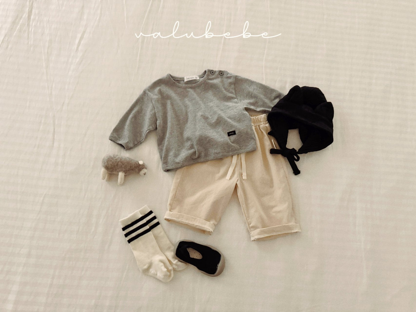 valubebe daily short button tee (6-24m)