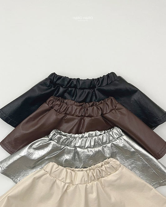 HAROHARO unique leather skirt (85-140cm)