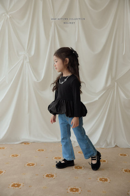 melikey pocket bootcut pants (~80-140cm)