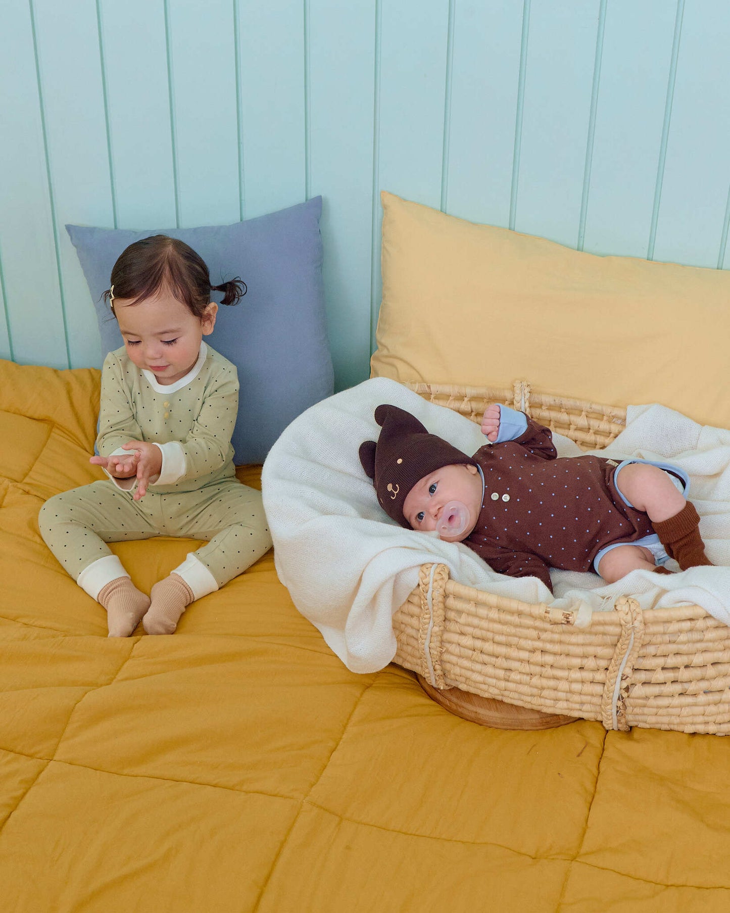 oottbebe chouchou dot suits (0-12m)