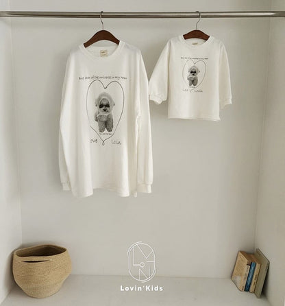 lovin scarf dog tee (kids&adult)