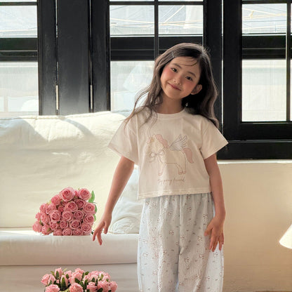 ninibello apple pony crop tee (80-130cm)