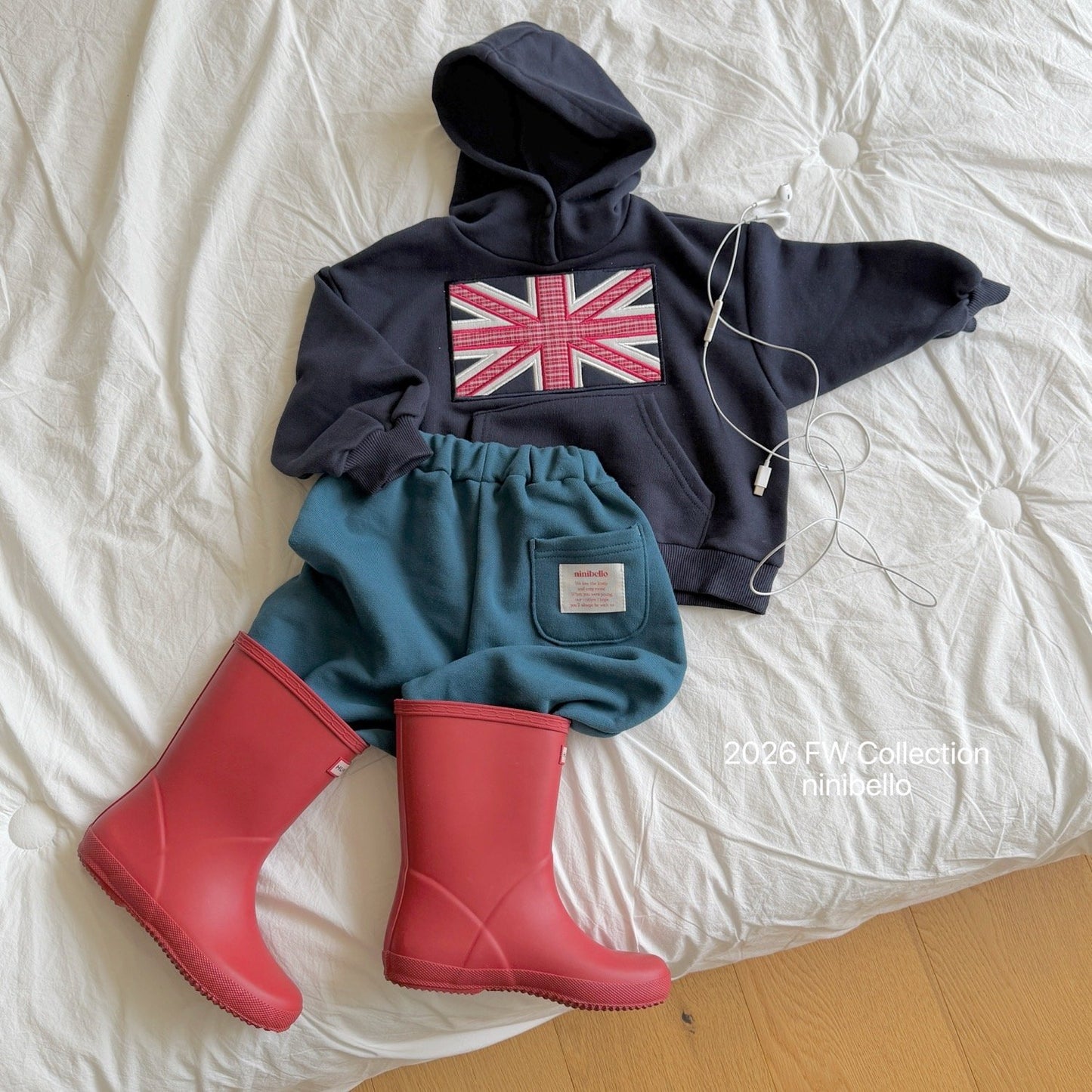 ninibello london patch hoodie (80-130cm)