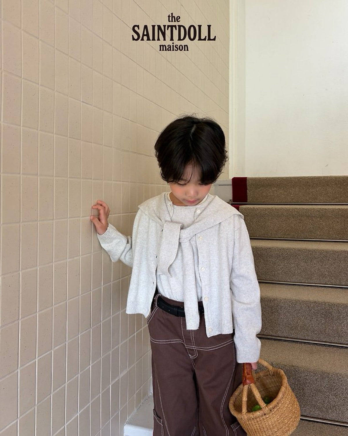 saintdoll knit shawl (kids & mom)