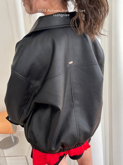 matilda&lee leather blouson (85-165cm)