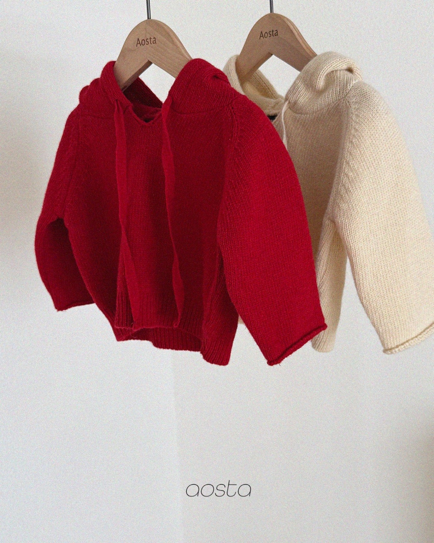 Aosta knit cookie hoodie (~70-115cm)