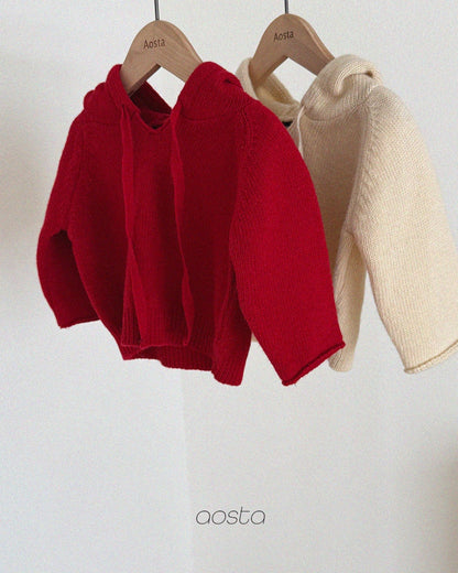 Aosta knit cookie hoodie (~70-115cm)