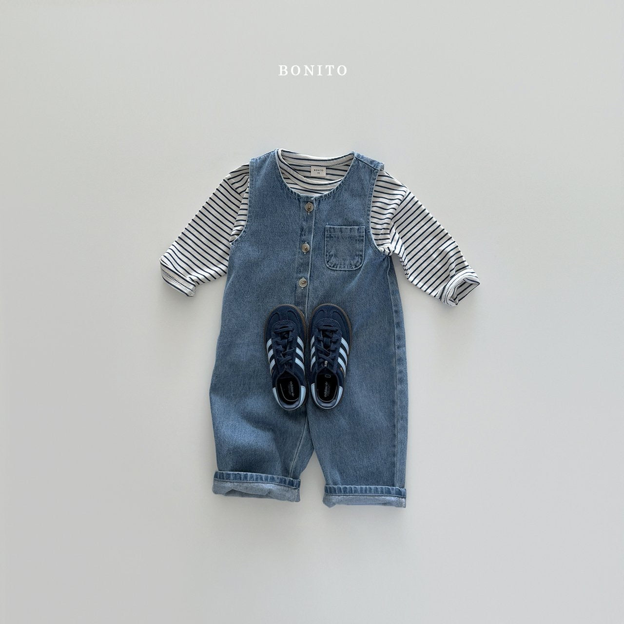 bonito denim overalls (~80-140cm)