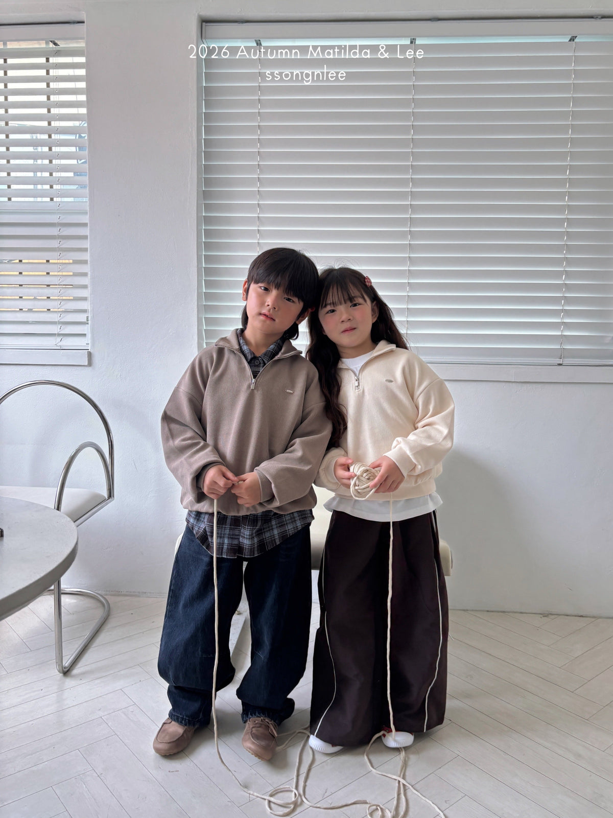 matilda&lee side double stripe pants (85-165cm)