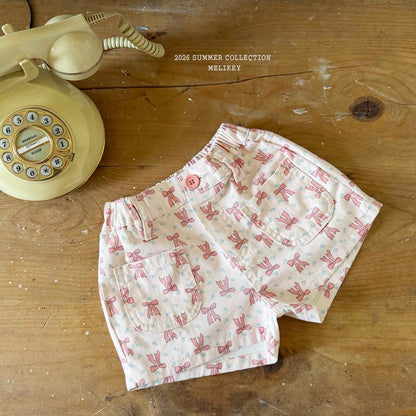 melikey colored ribbon shorts (~80-140cm)