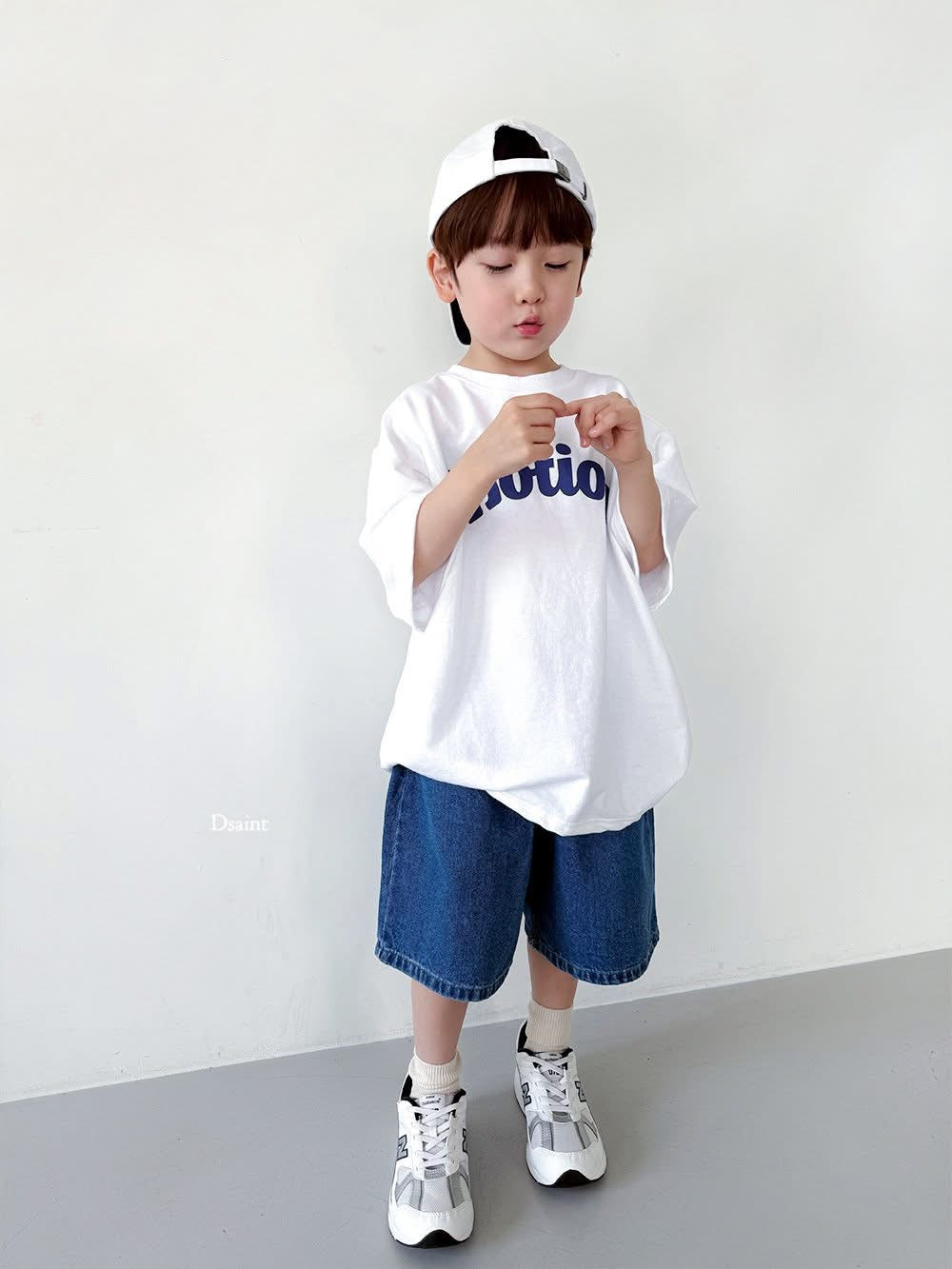 Dsaint 三色經典牛仔短褲 (80-148cm)