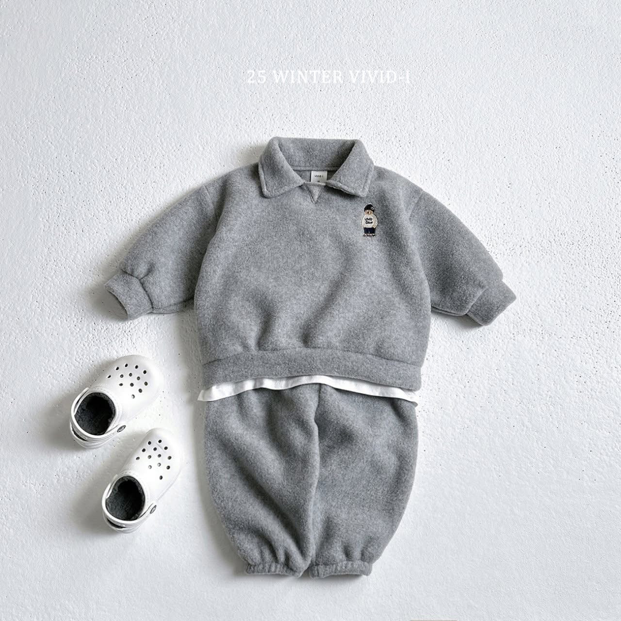 Vivid 熊熊襯衫套裝 (75-135cm)