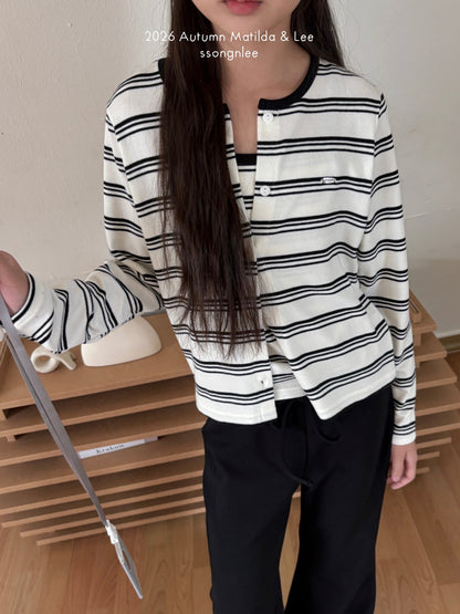 matilda&lee wave stripe cardigan set (85-165cm)