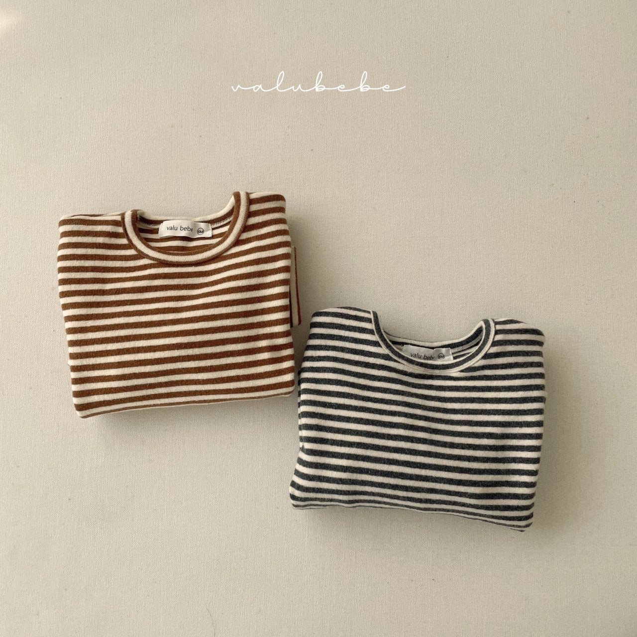 valubebe striped fluffy tee (70–110cm)