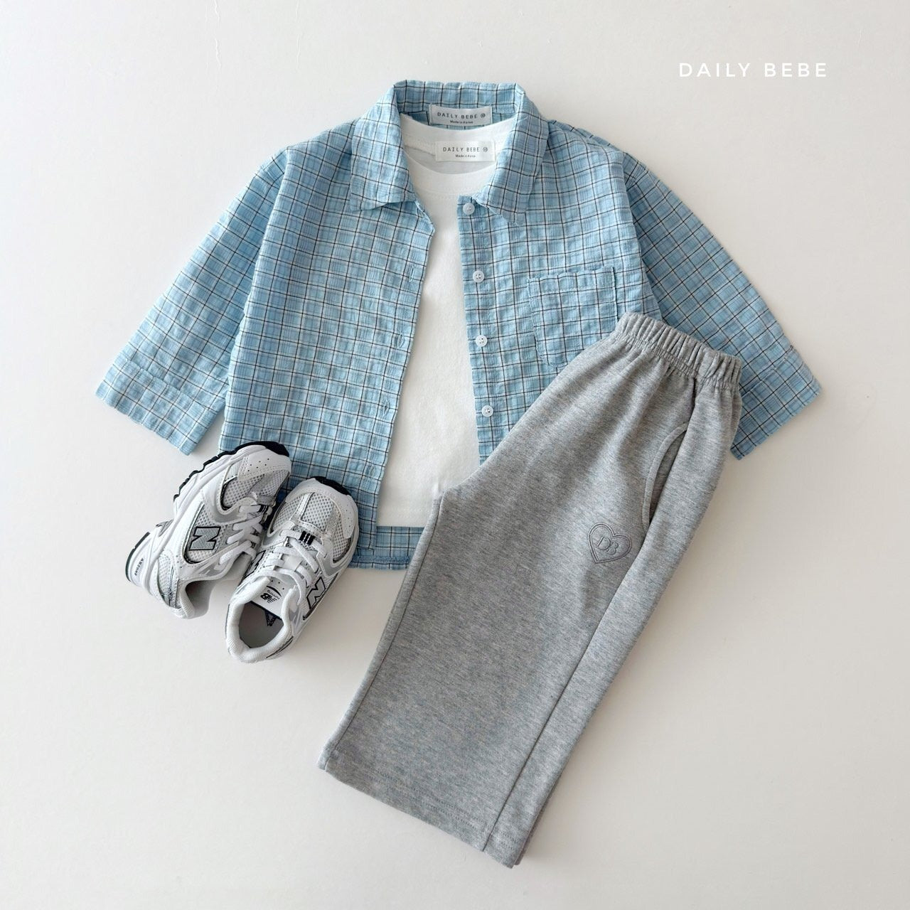 DAILYBEBE check shirt (75-145cm)