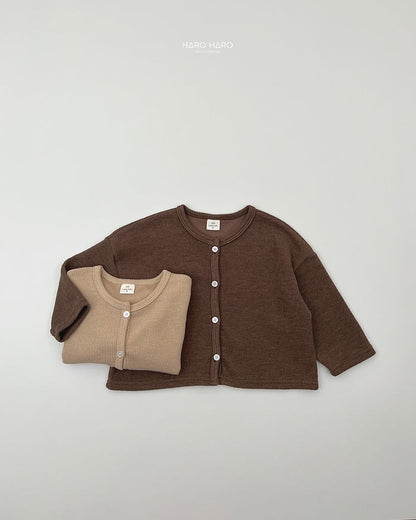 HAROHARO 1+1 Pumpkin knit cardigan (85-140cm)