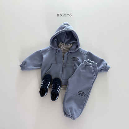 Bonito front slit hooded zip-up (~80-140cm)