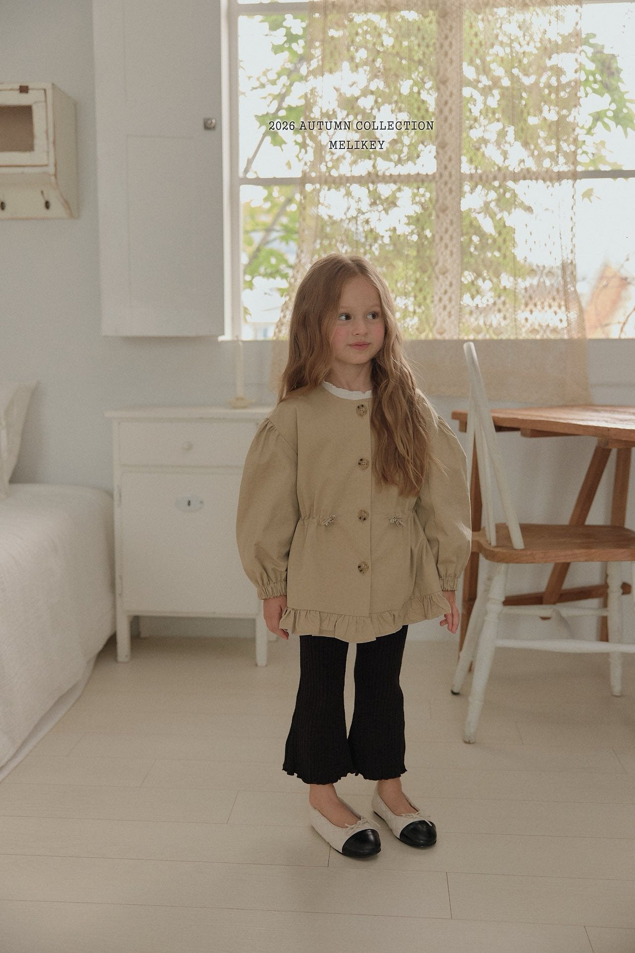 melikey momo frill trench coat (~80-140cm)